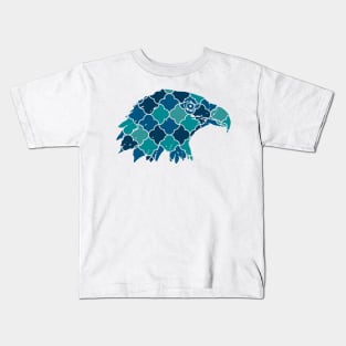 Eagle Silhouette with Pattern Kids T-Shirt